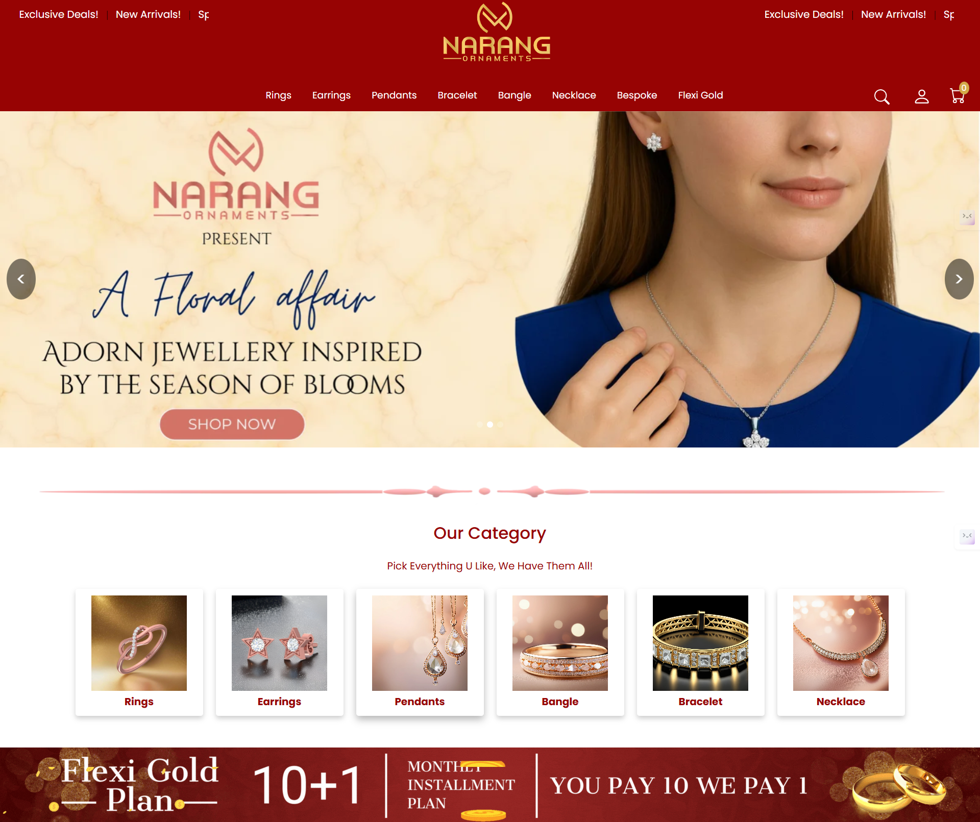 Jewellery E-Commerce Website 