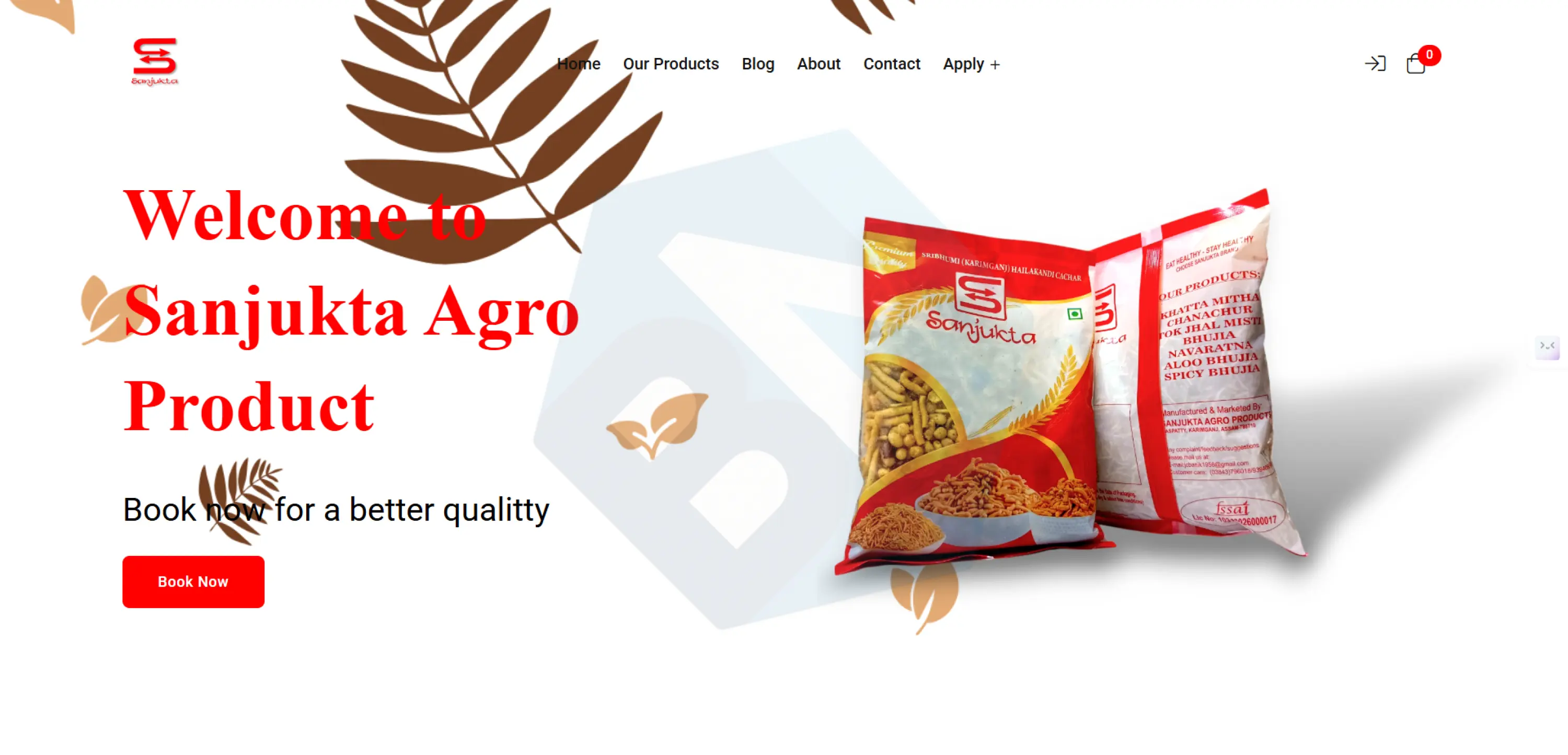 Sanjukta Agro — Sweets, Snacks & Namkeen 