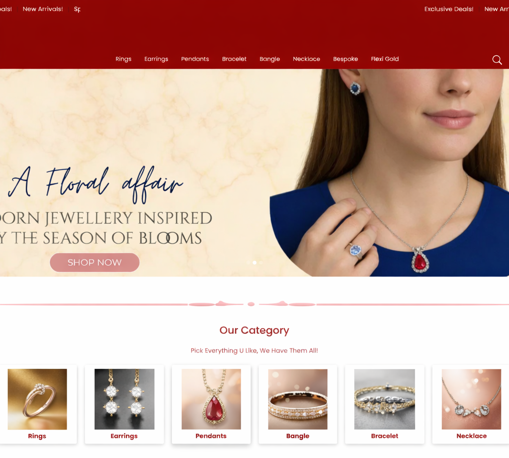 Jewellery E-Commerce Website 